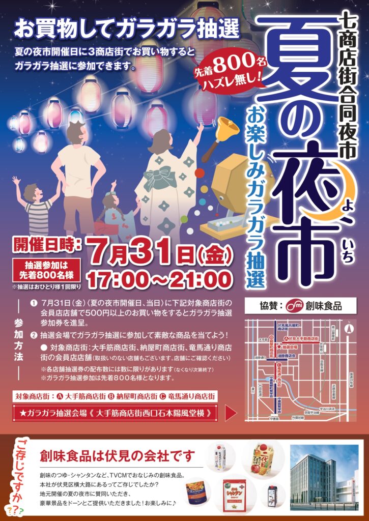 夏の夜市-お楽しみガラガラ抽選-